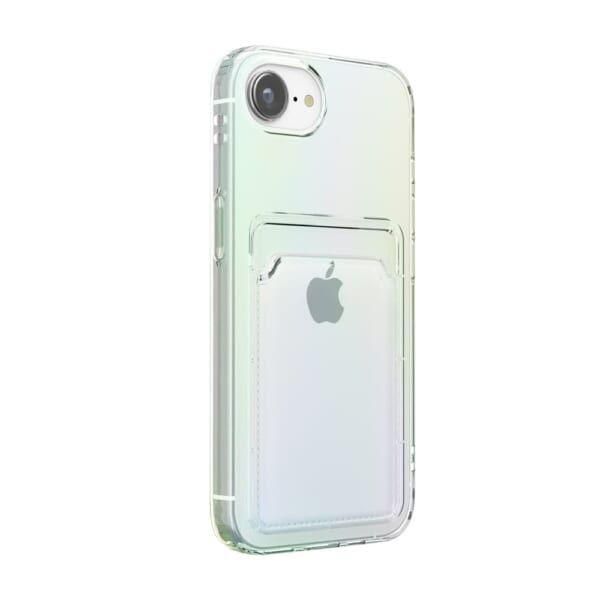 PGA「iPhone 16e用クリアポケットケース (オーロラ)」3