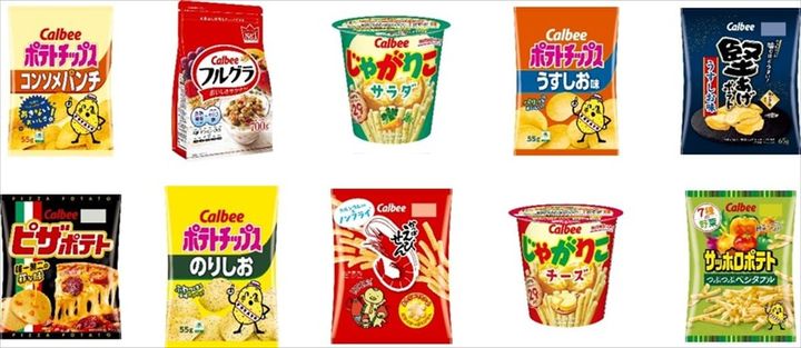 カルビーのスナック菓子