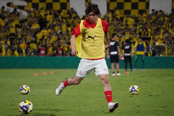 日本代表FW、親善試合取材のQoly編集部撮影写真を公開