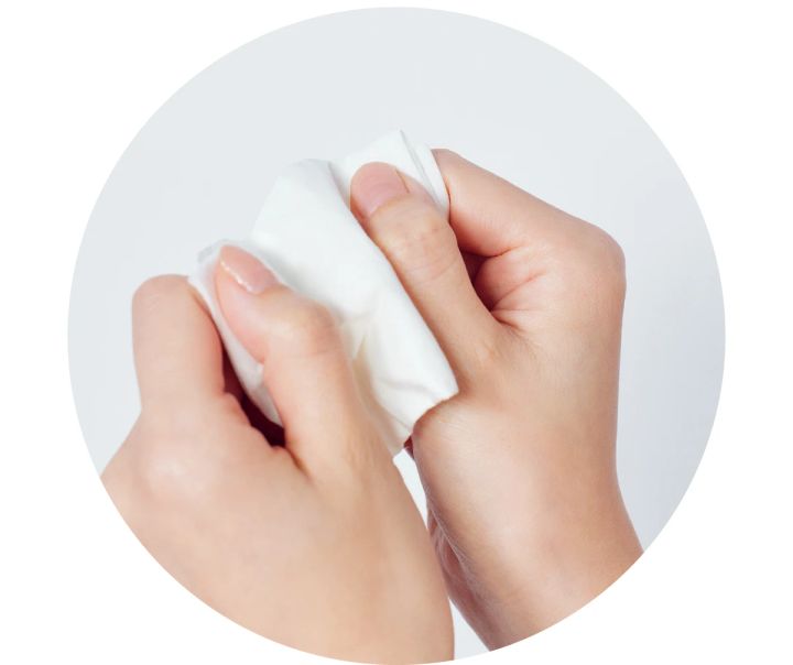 ティッシュはもんでやわらかく