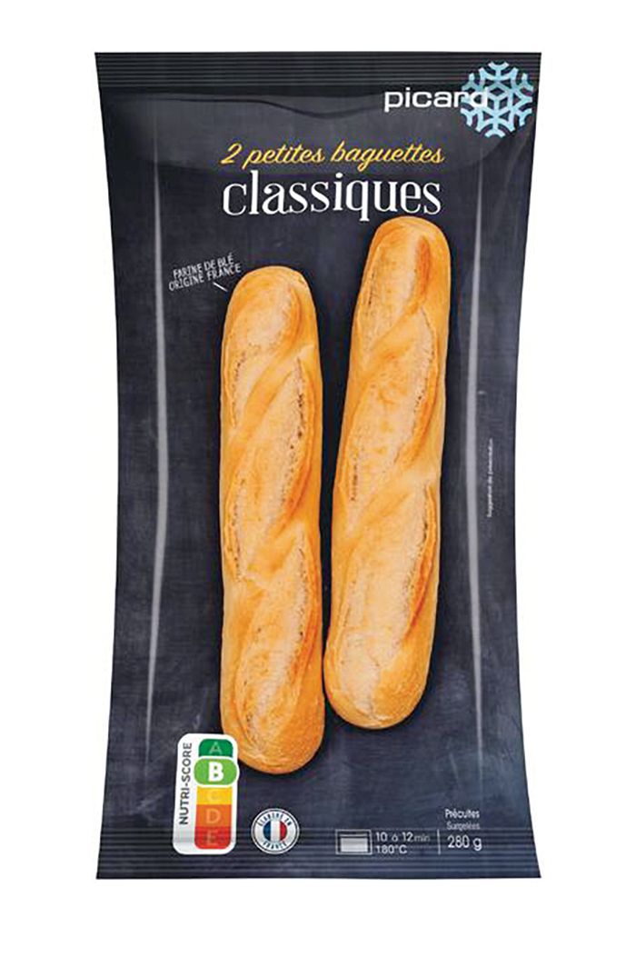 サンドイッチサイズで食べやすい大きさ 「ミニバゲット クラシック」 2本¥599／ピカール