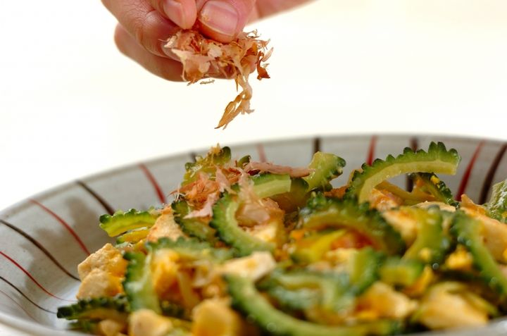 豆腐とゴーヤの卵炒めの作り方3