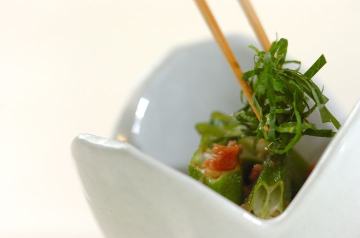 オクラの梅肉和えの作り方1