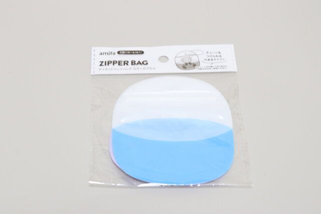 セリア ダイカットジップバッグ カラーカプセル パッケージ