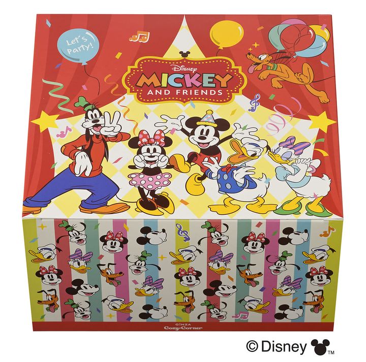 銀座コージーコーナー「＜ディズニー＞ハッピーセレブレーション（4.5号）」ボックス