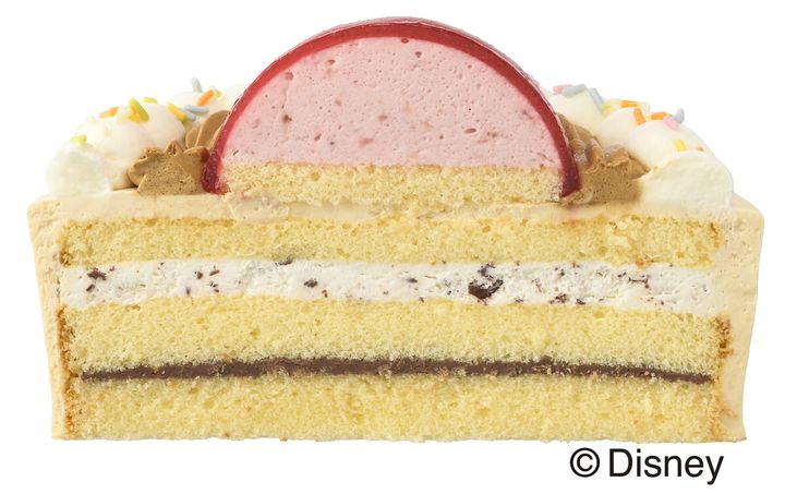 銀座コージーコーナー「＜ディズニー＞ハッピーセレブレーション（4.5号）」断面