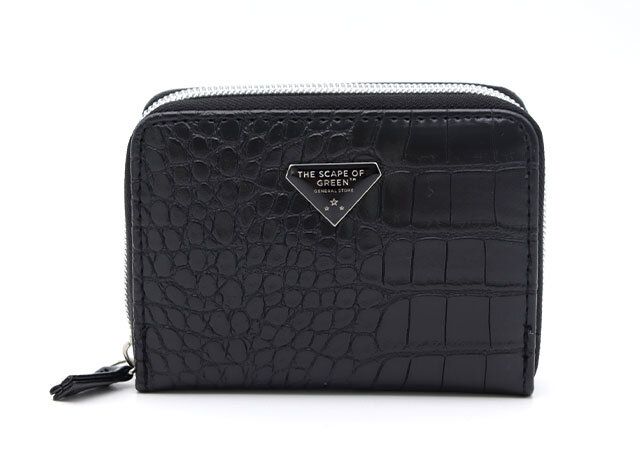 クロコ柄ブラック 正面