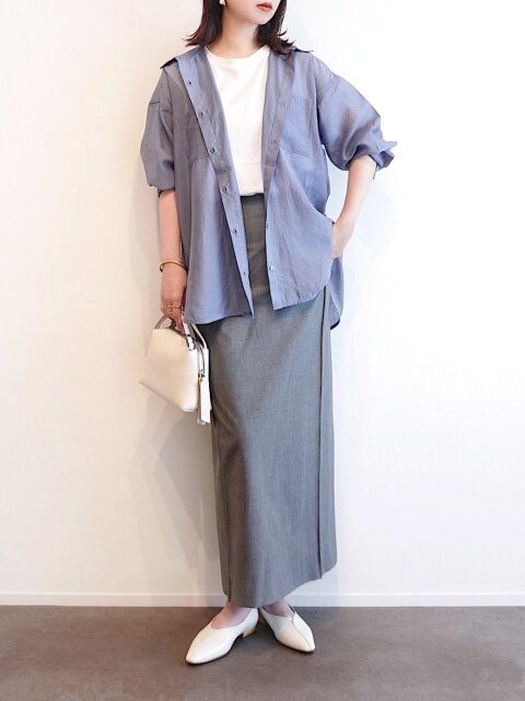 シアーシャツコーデ1