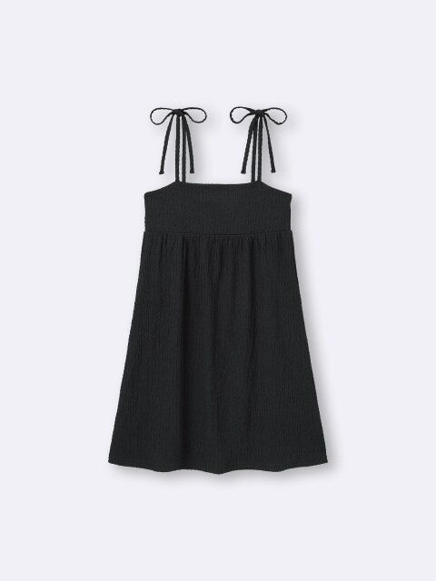 GUのテクスチャーキャミソールミニワンピース