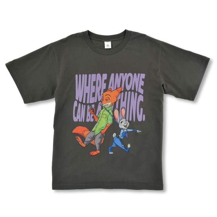 ジュディ・ホップス＆ニック・ワイルド、レミングのビジネスマン 半袖Tシャツ ZOOTOPIA COMIC STYLE