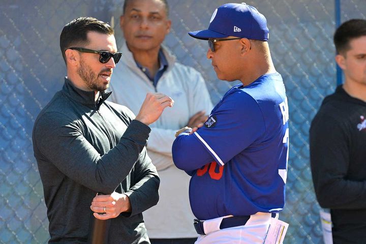 ドジャースのブランドン・ゴームズGMとデーブ・ロバーツ監督（C）ロイター