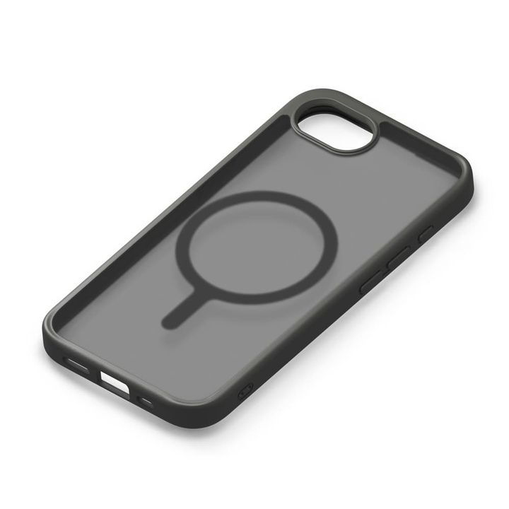 PGA Premium Style「iPhone 16e用 MagSafe対応 ハイブリッドケース」マットブラック1