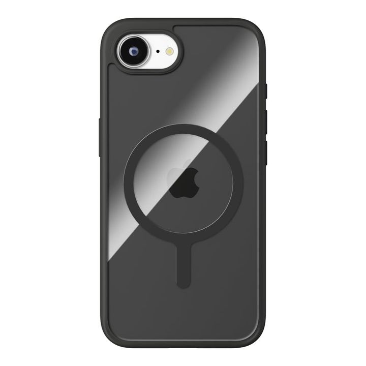 PGA Premium Style「iPhone 16e用 MagSafe対応 ハイブリッドケース」クリアブラック2