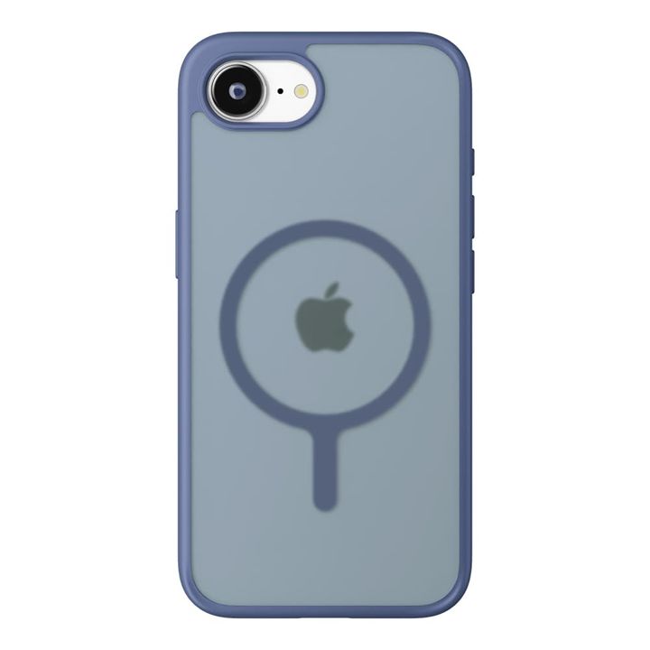 PGA Premium Style「iPhone 16e用 MagSafe対応 ハイブリッドケース」マットネイビー2