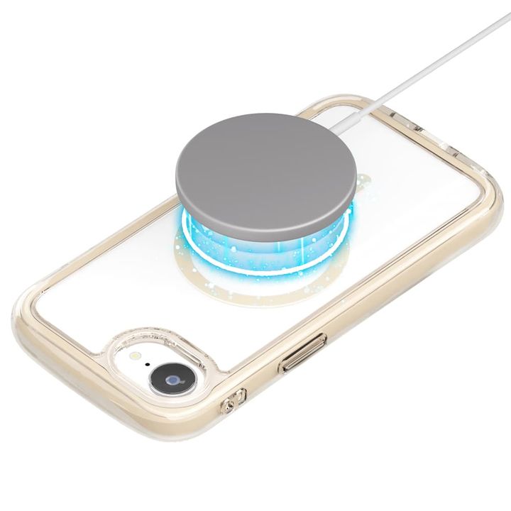 PGA Premium Style「iPhone 16e用 MagSafe対応 エアクッションケース」モカ5