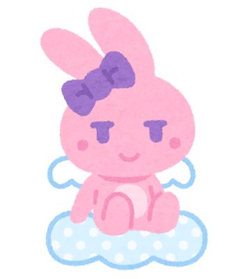 ゆめかわ動物のイラスト（うさぎ）