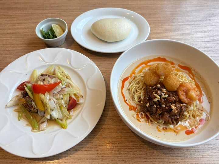デニーズ×飯田商店 「オリエンタル冷やし豆乳担々麺〜The answer to Asian noodle〜」の飯田店主おすすめセット