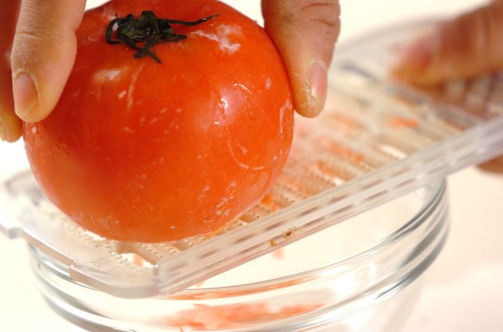 トマトとバジルのジェラート風の作り方1