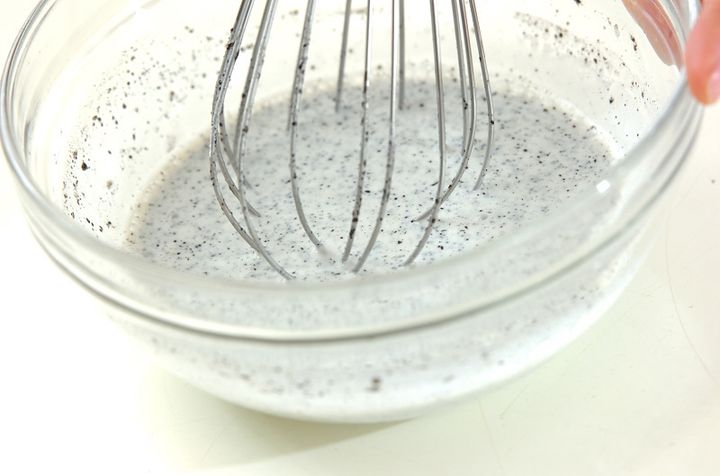 黒ゴマジェラートの作り方1