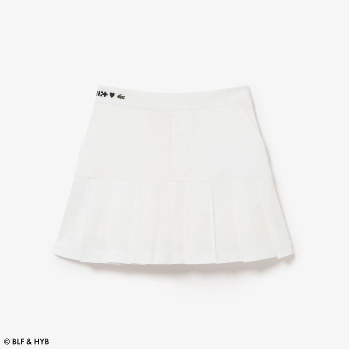 ウエストロゴ刺繍プリーツミニスカート ¥20,900