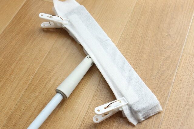 フロアラバーほうき ウェットシート装着