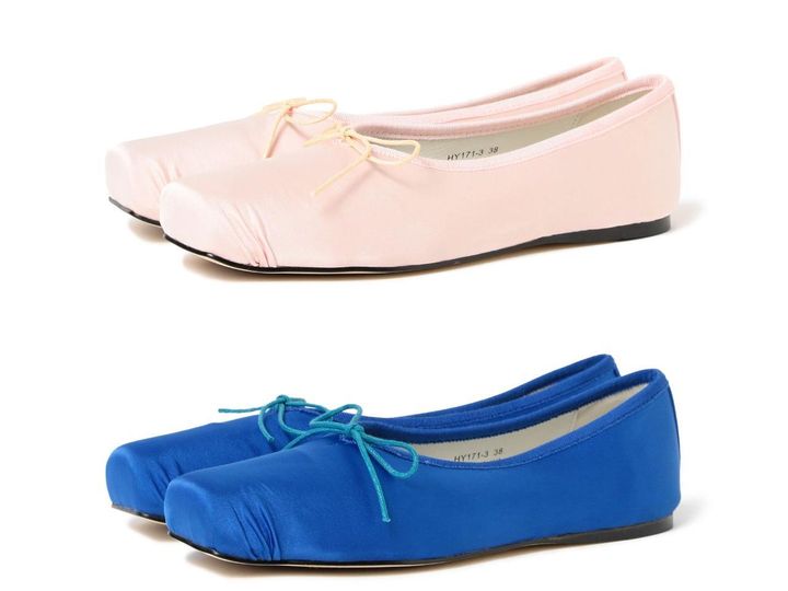 画像: 「サテン バレエ シューズ」各￥18,700【アニエル ✕ レイ ビームス】 出典：レイ ビームス