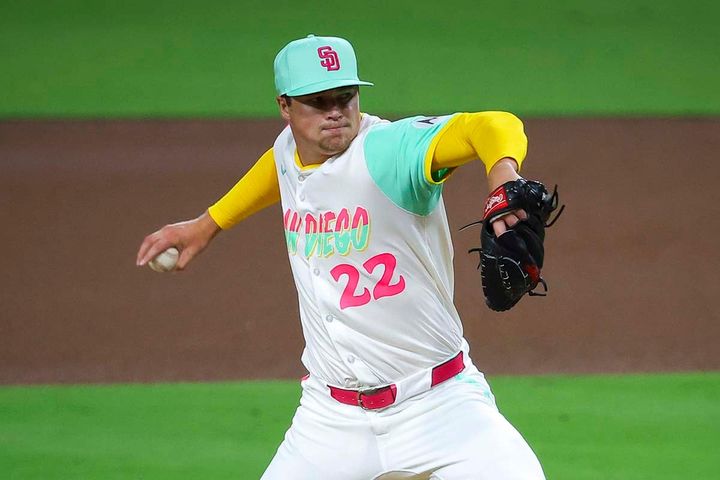 パドレスのメイソン・ミラー（C）Getty Images