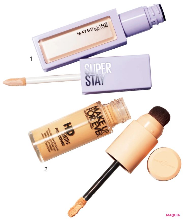 マキア 美女子ネタ メイベリン メイクアップフォーエバー SPステイ コンシーラー HDスキン フルカバー コンシーラー