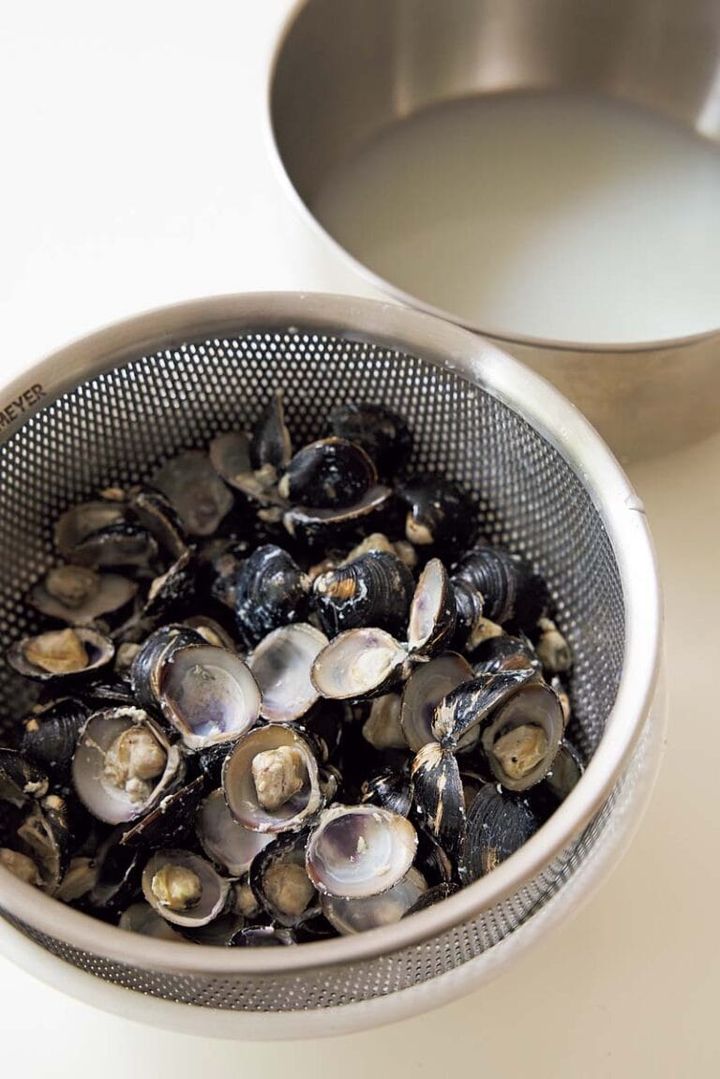 しじみごはん、えごまの葉のしょうゆ漬け 作り方4