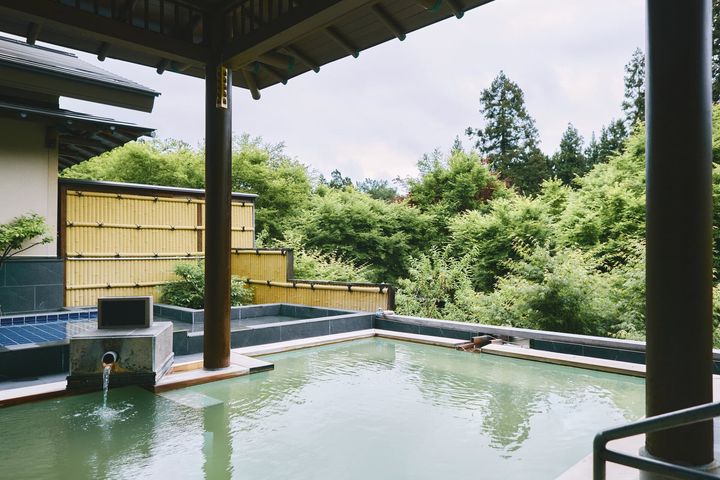 福島の旅館、静楓亭の温泉