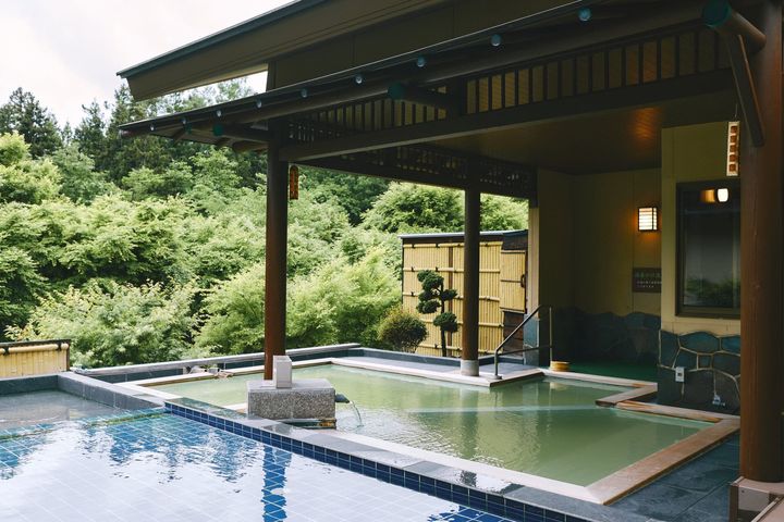 福島の旅館、静楓亭の温泉