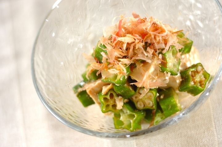 さっぱりつるっと！豆腐とオクラのだししょうゆ和え