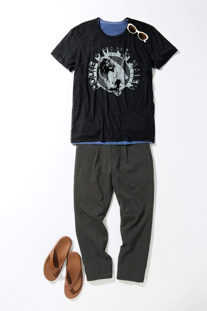 ワークマン カルキュロ(R)使用サマースーツパンツ コーディネート