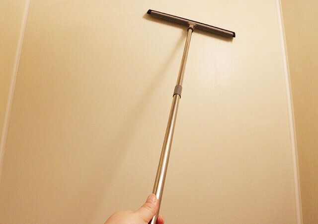 ダイソー 組み立て式ガラスワイパー 使用例 水切り