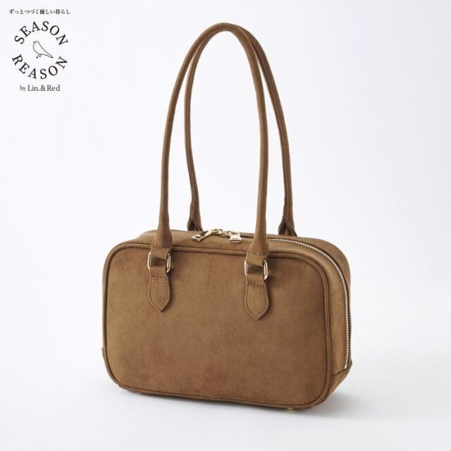 2025しまむら女性おすすめスエードボストンバッグ