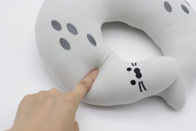 ネックピロー（アザラシ） 素材感