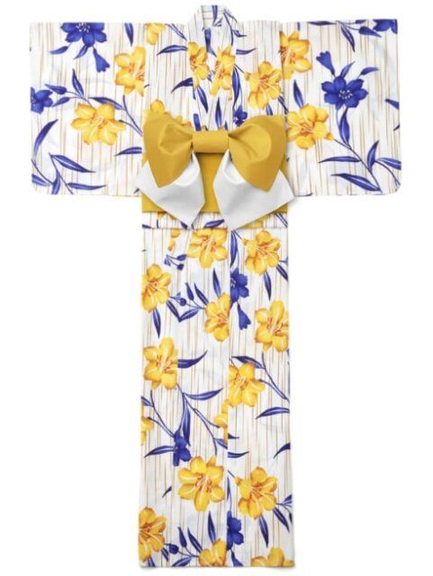 百合浴衣セット