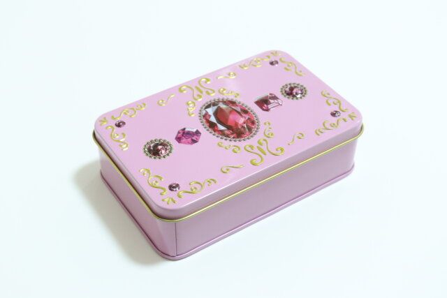 セリアのギフト缶 ジュエルが可愛い