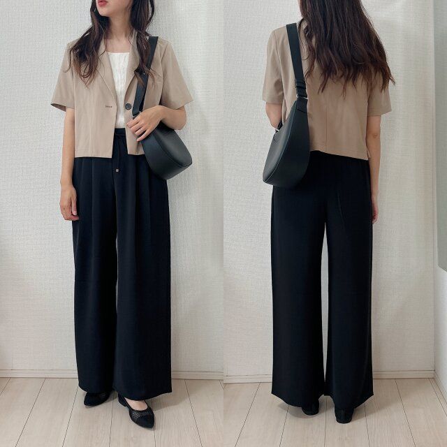 半袖ジャケットでお仕事コーデ