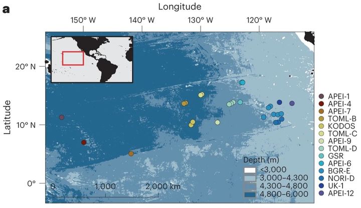 クラリオン・クリッパートン海域（赤枠）