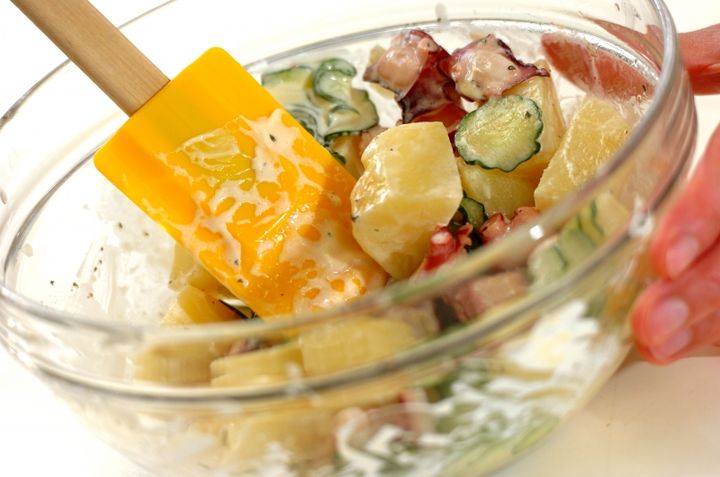 タコとジャガイモのサラダの作り方3