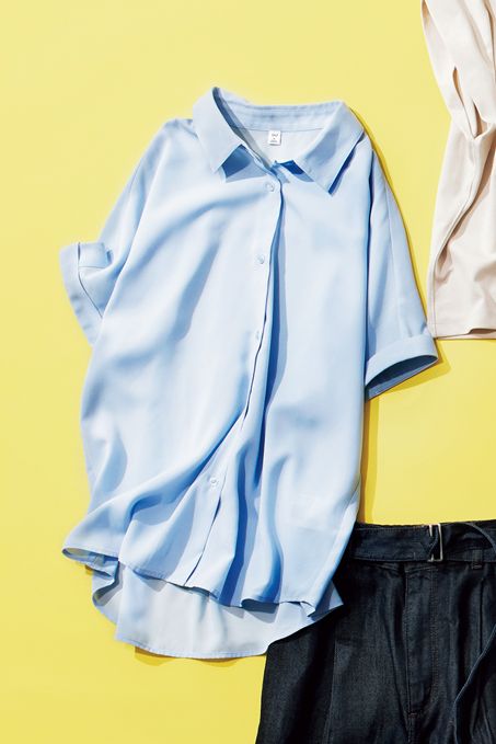 GUでトレンドをおさえる！ 洗濯してもしわになりにくい「ドレープシャツ」をチェック！【最新号からちょっと見せ】の画像1