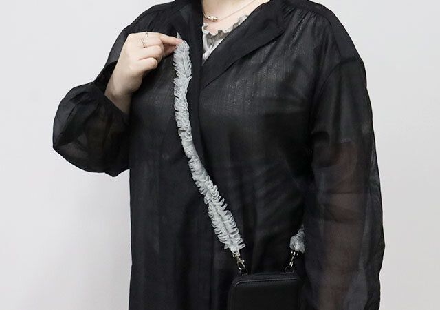 ショルダーストラップフリルベーシック110cm 使用例