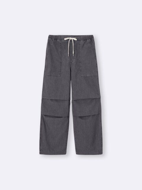 2025gu女性おすすめ夏ライトデニムプルオンパンツ