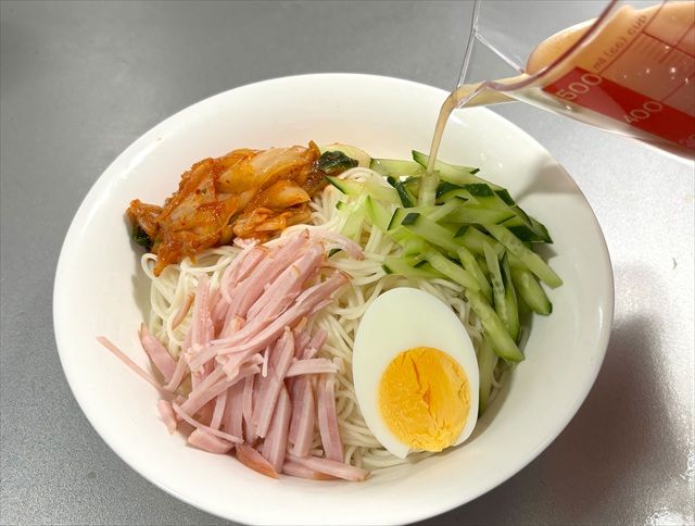 韓国冷麵風そうめん たれかける