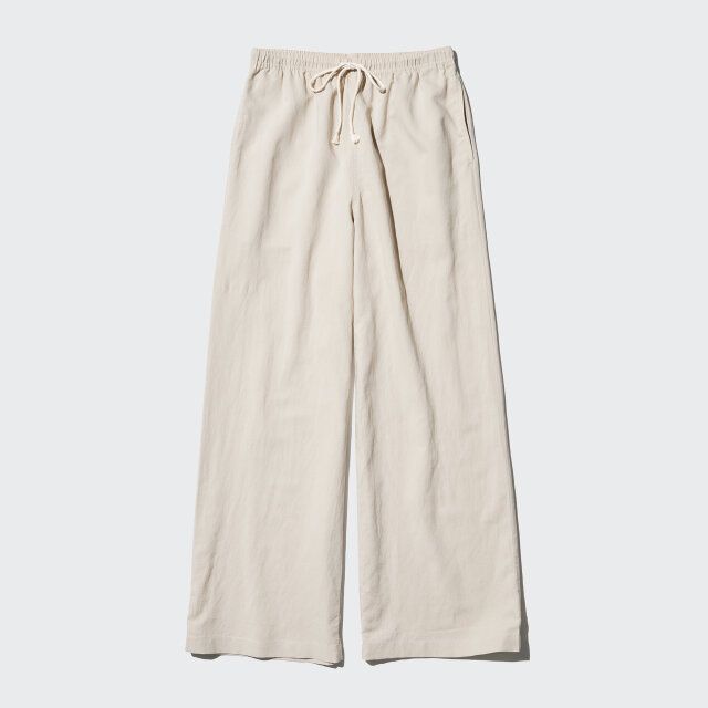 リネンブレンドイージーパンツ