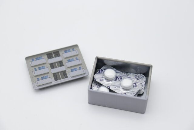 ダイソーのミニチュア ビル S2