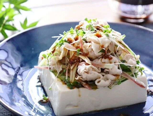 薬味たっぷり！冷しゃぶ奴