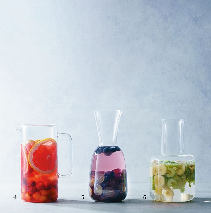 ピンクグレープフルーツ＋さくらんぼ＋ラズベリーのデトックスウォーター