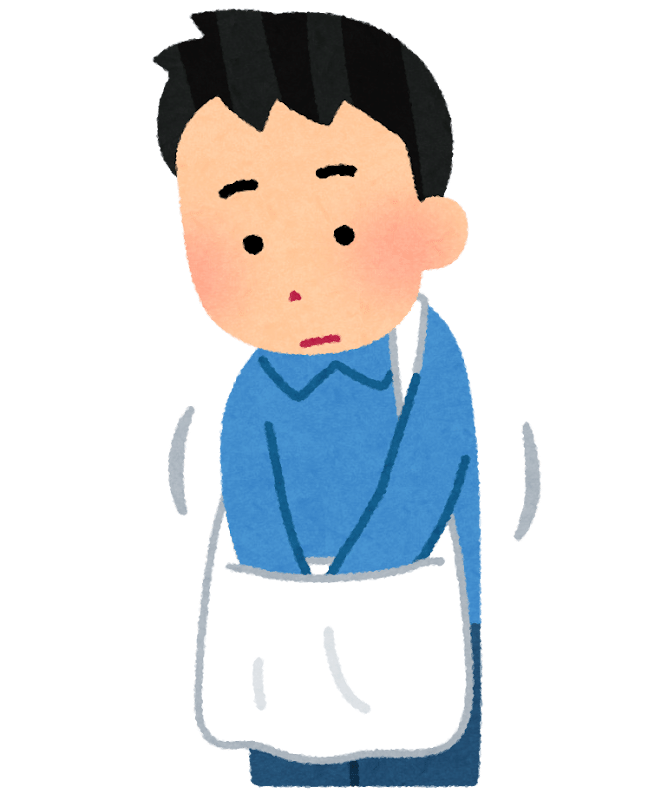 カバンの中を探す人のイラスト（男性） | かわいいフリー素材集 いらすとや